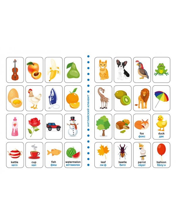 Русская азбука и английский алфавит с наклейками