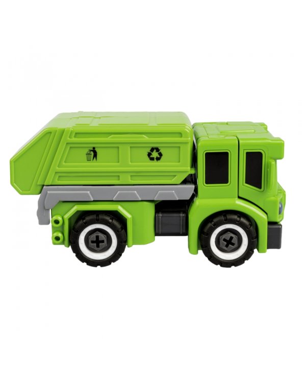 Трансформер-конструктор с отвёрткой 2 в 1. Bondibot. Мусоровоз-робот