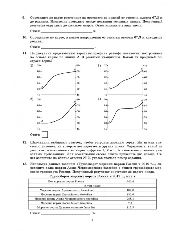 ОГЭ 2022. ФИПИ. География. Типовые варианты экзаменационных заданий. 30 вариантов заданий