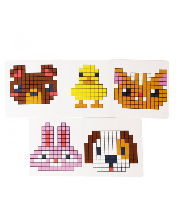 Термомозаика с блестками. Животные леса и фермы