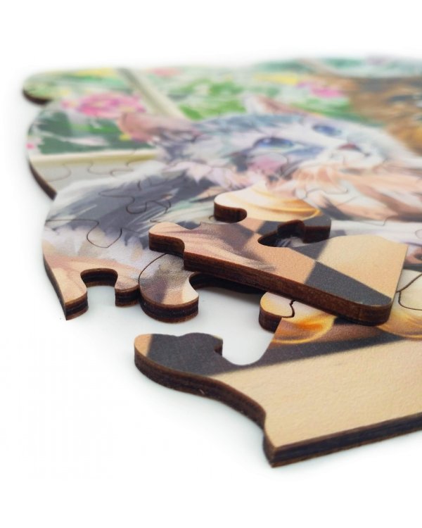 Фигурный деревянный пазл. Checkmate, 52 детали