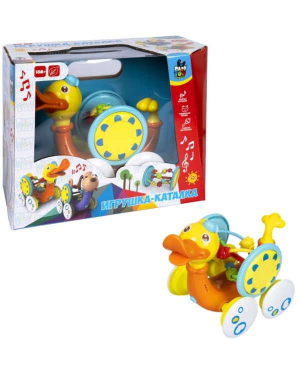 Игрушка-каталка. Утка