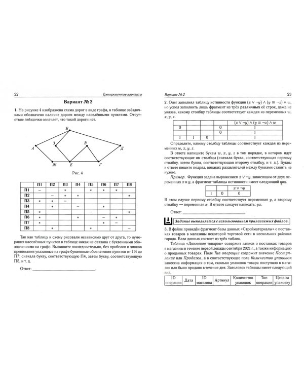 ЕГЭ 2022 Информатика. 12 тренировочных вариантов. Учебное пособие
