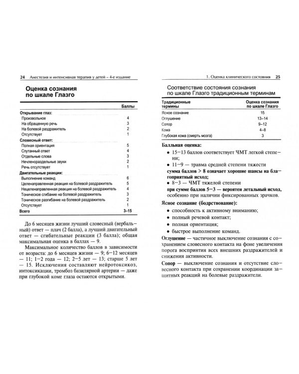 Анестезия и интенсивная терапия у детей