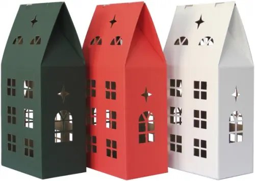 Коробки подарочные "Дом № 1", 340x160x105 мм, 3 штуки