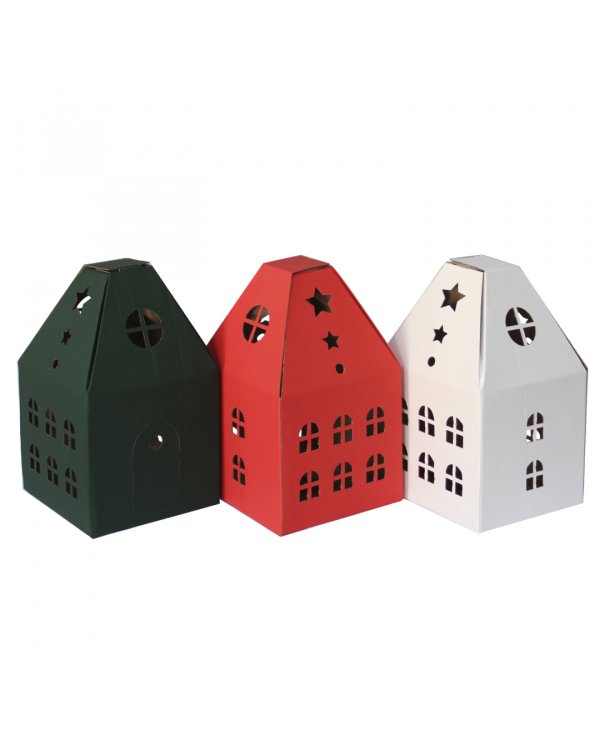 Коробки подарочные "Дом № 1", 255x150x150 мм, 3 штуки