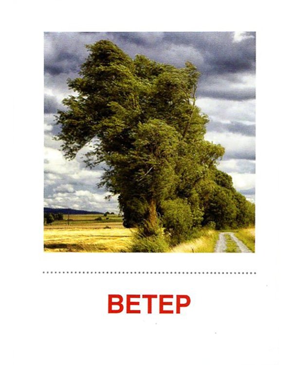 Раздаточные карточки Явления природы, 16 карточек