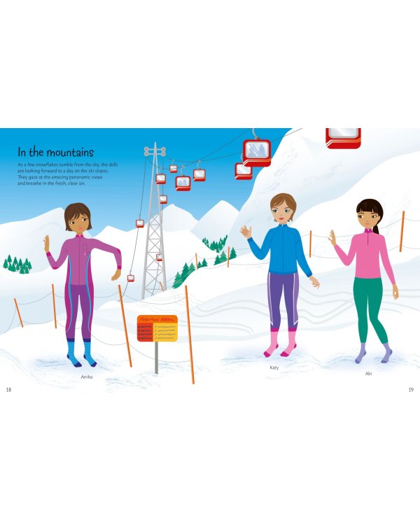 Sticker Dolly Dressing: Winter Wonderland