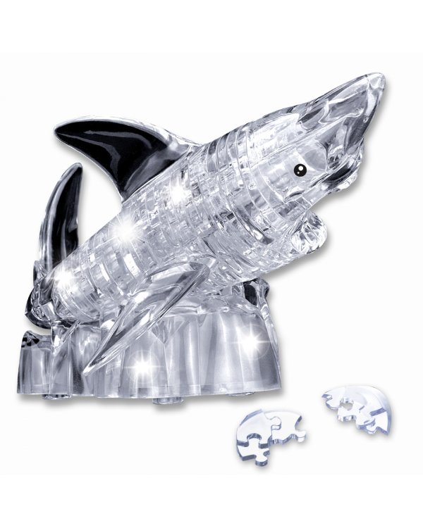 Пазл 3D. Магия кристалов. Акула, 40 деталей