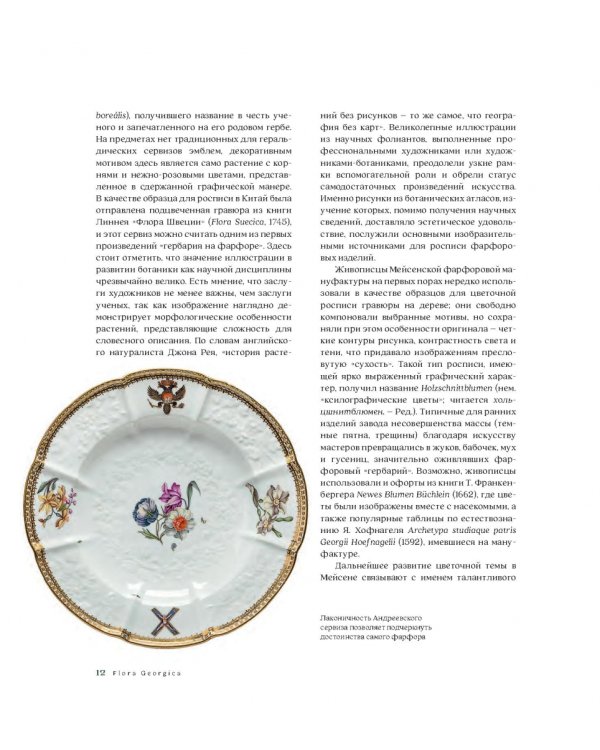 Flora Georgica.Гербарий на фарфоре