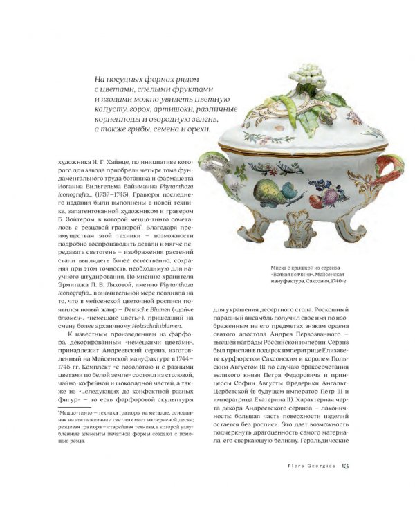 Flora Georgica.Гербарий на фарфоре