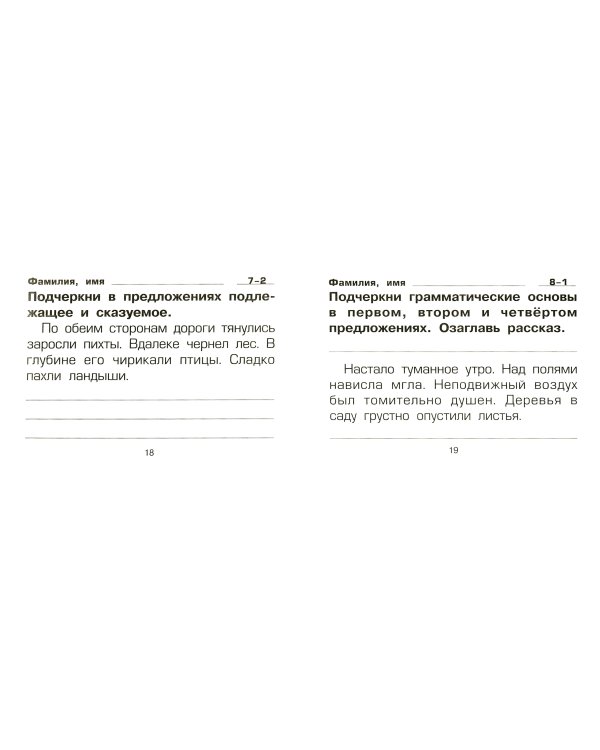 Русский язык. Сборник самостоятельных работ "Проверим навыки синтаксического разбора!"