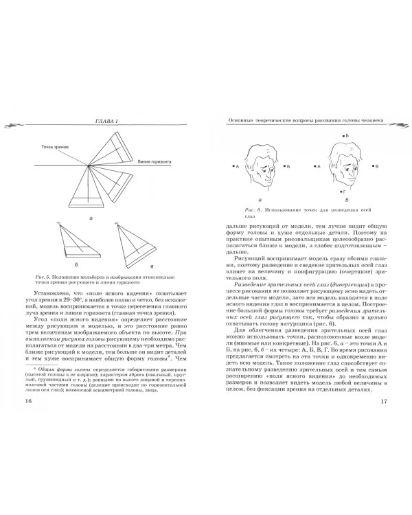 Рисунок головы человека. Учебное пособие