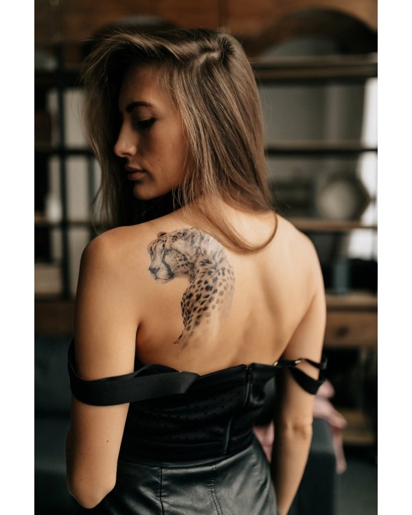Временная татуировка "Леопард"