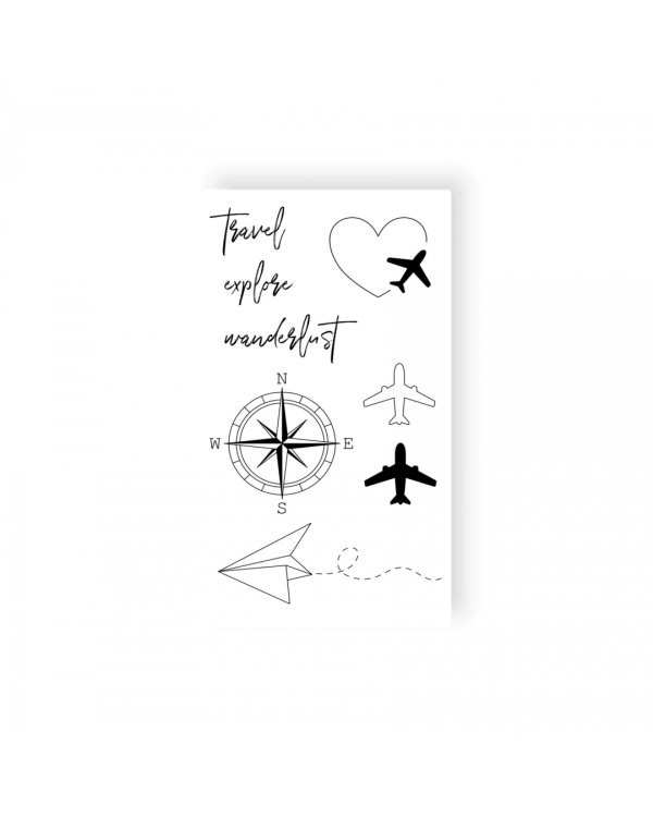 Временная татуировка "Путешествия"