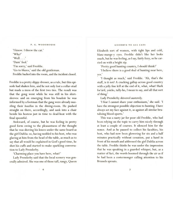 Wodehouse Pick-Me-Up. Goodbye to All Cats