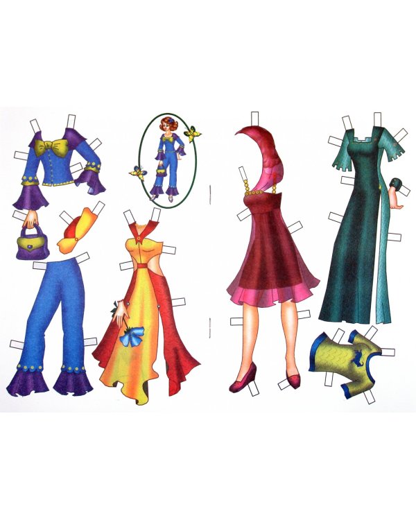 Бумажная кукла Света