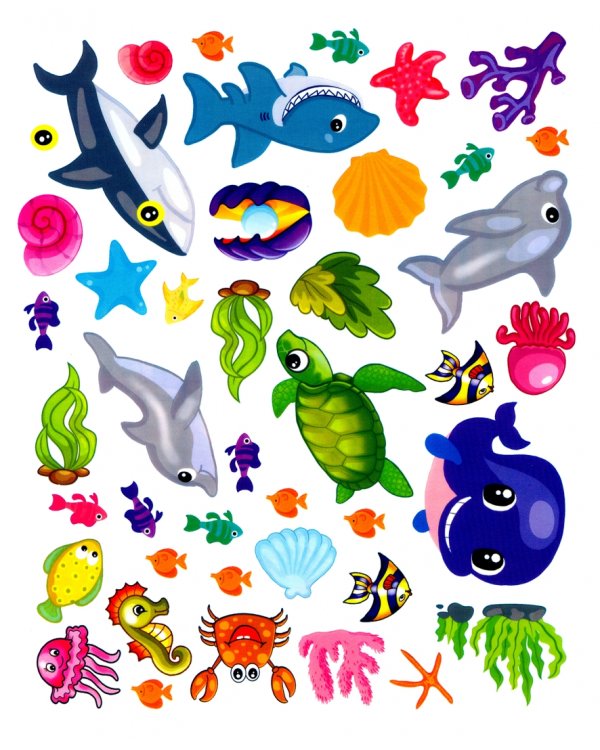 Конструктор. Море (книжка с многоразовыми наклейками)