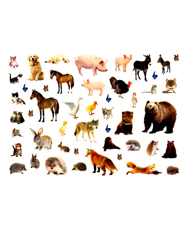 250 наклеек. Мамы и малыши