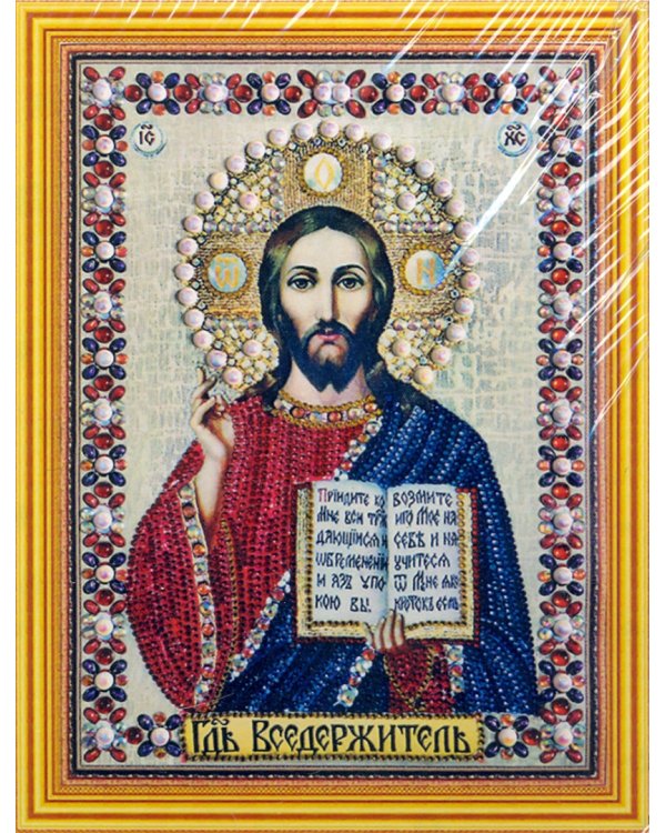 Алмазная мозаика "Господь Вседержитель", 30х40 см