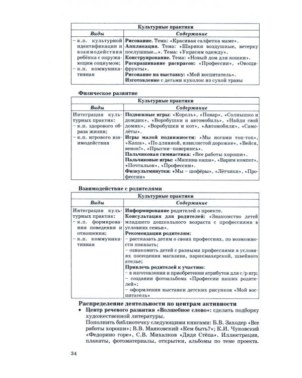Проектирование и организация культурных практик в детском саду. Часть 1. Младшая и средняя группы