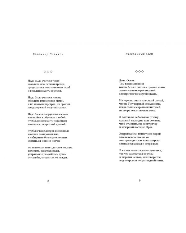 Рассеянный свет. Книга стихотворений