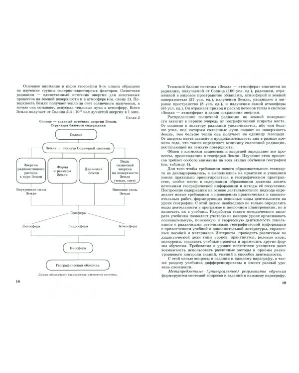 География. Планета Земля. 5 класс. Методические пособие для учителя. ФГОС