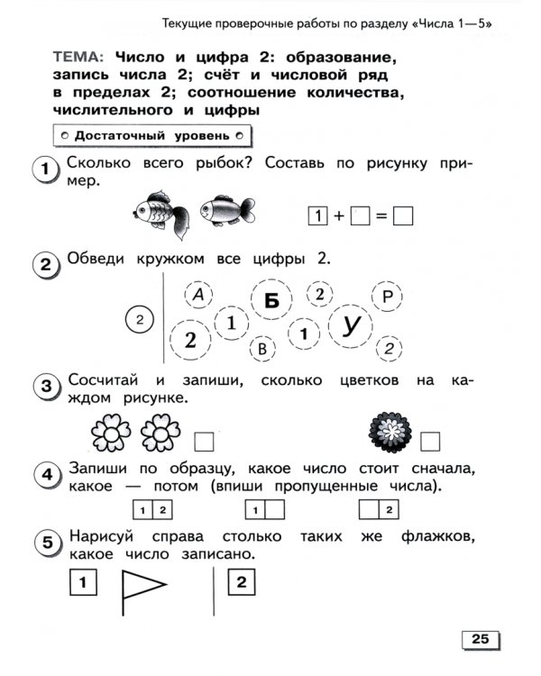 Математика. 1 класс. Проверочные работы. Адаптированные программы. ФГОС ОВЗ