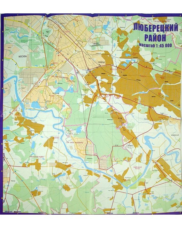Люберцы. Люберецкий район. Карта