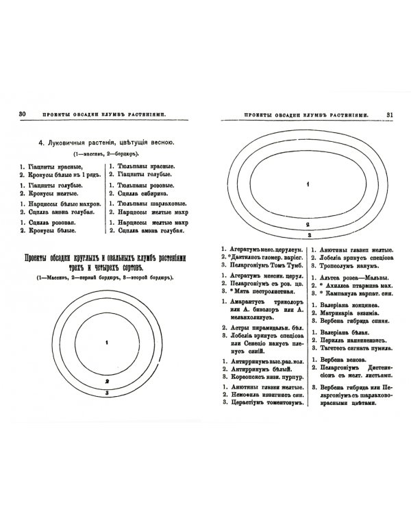 Цветочный сад. Устройство цветников с планами