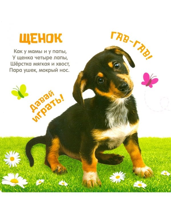 Тактильная книжка "Милые зверята"