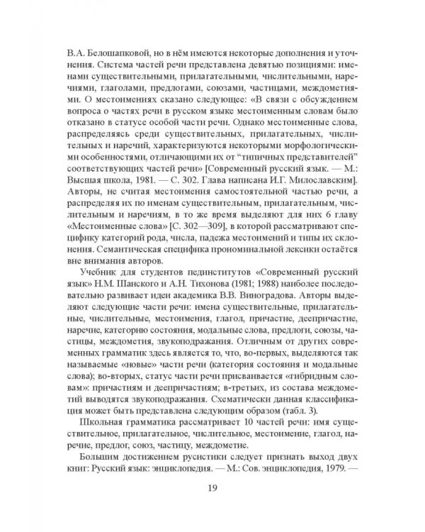 Морфология современного русского языка. Части речи и контаминанты. Учебное пособие