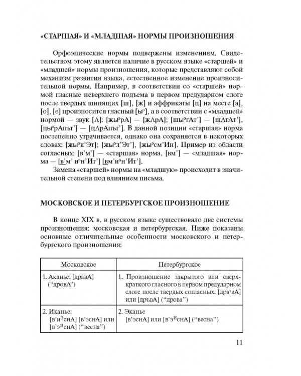 Русский язык. Нормы произношения и ударения. Учебное пособие