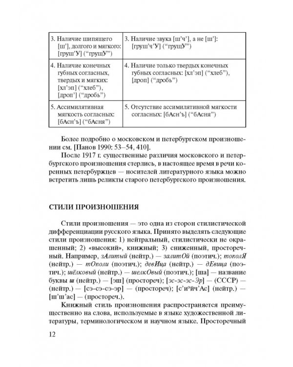 Русский язык. Нормы произношения и ударения. Учебное пособие