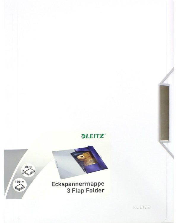 Папка с резинкой (А4, белая сталь) (3977-00-04)