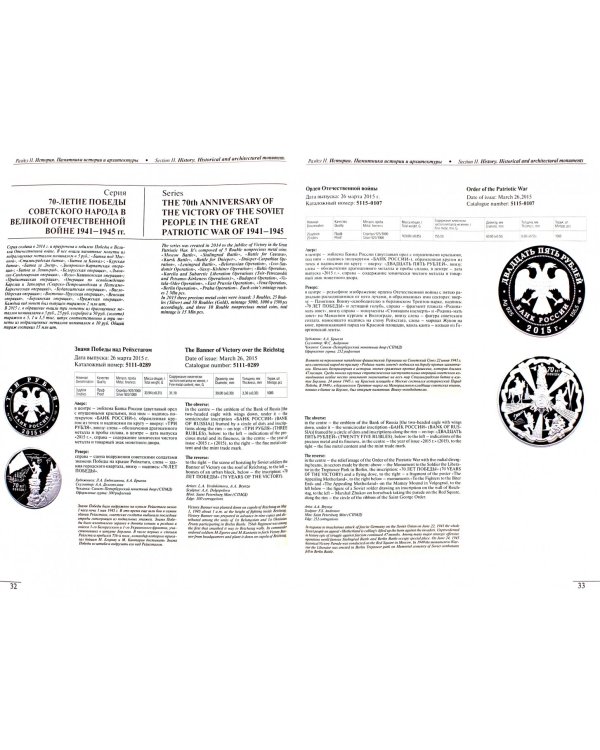 Памятные монеты России 2015. Каталог-справочник