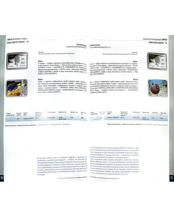Современные монеты мира из драгоценных металлов № 12, январь - июнь 2013 год
