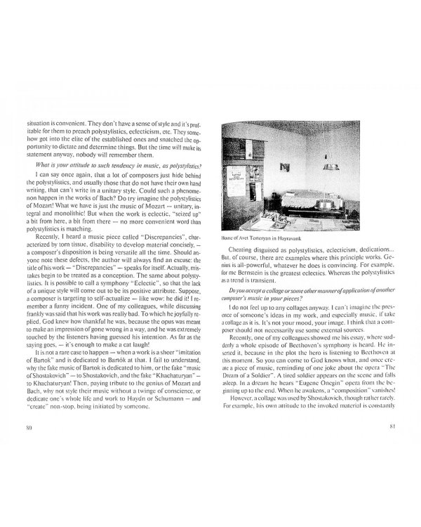 Сonversations with Avet Terteryan