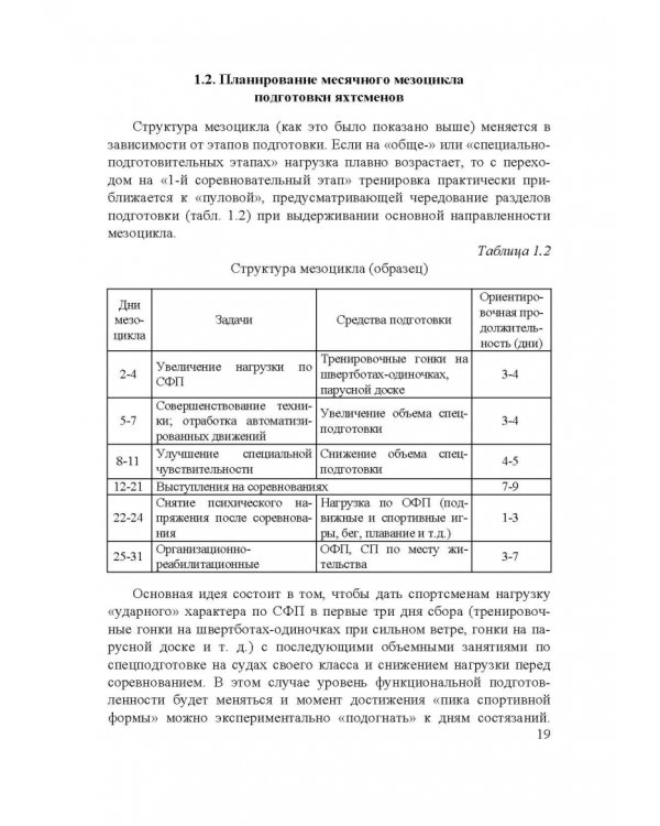 Парусный спорт. Годичный цикл подготовки квалифицированных гонщиков. Учебное пособие
