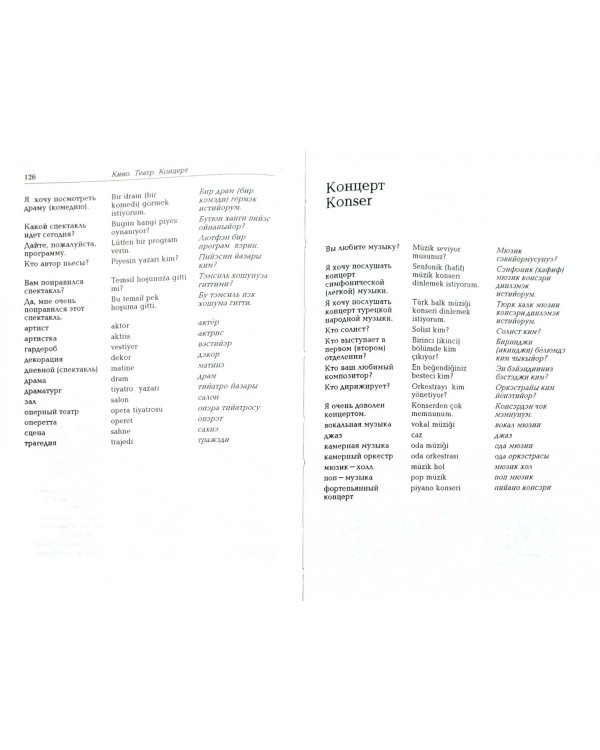 Русско-турецкий разговорник