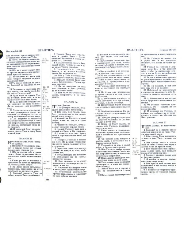 Библия большая, кожаная, на молнии ((1124) 077ZTI)