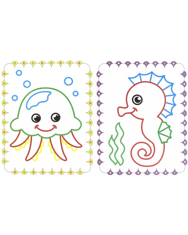 Первое подводное путешествие. Книжка-раскраска