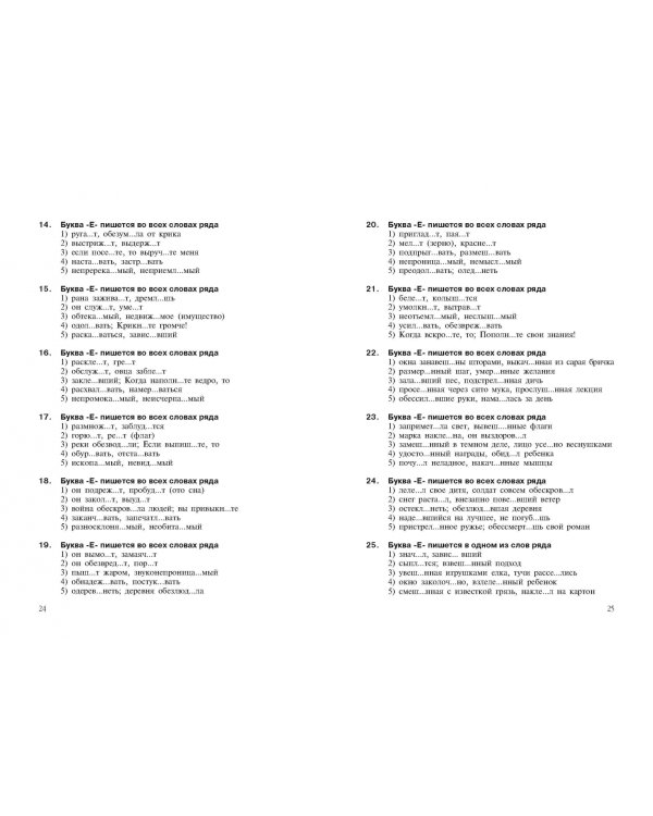 Интенсивный курс русского языка. 1000 тестов для подготовки к Всероссийскому тестированию и ЕГЭ