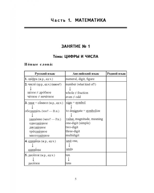 Математика. Учебное пособие