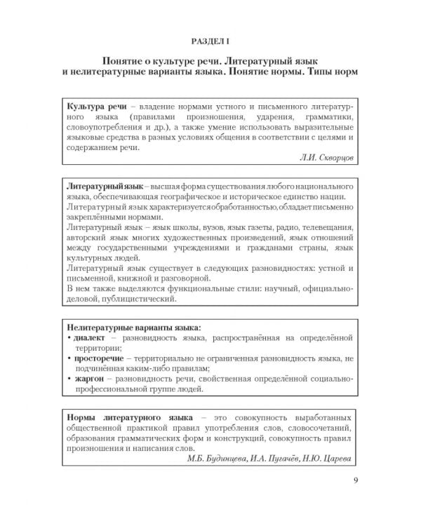Русский язык и культура речи. Нормы современного  русского литературного языка