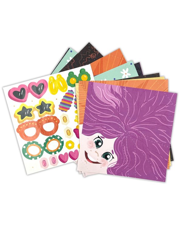 Маленькие модницы с наклейками. Для детей 5-7 лет