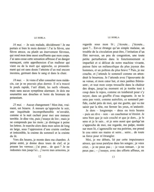 Horla et autres nouvelles fantastiques