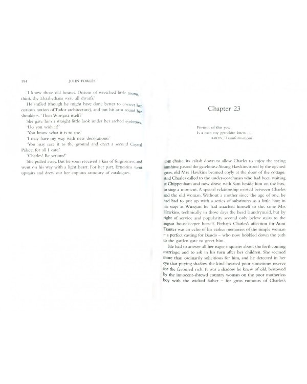 French Lieutenants Woman, Fowles, John'