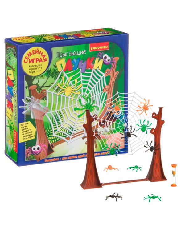 Игра настольная. Прыгающие паучки