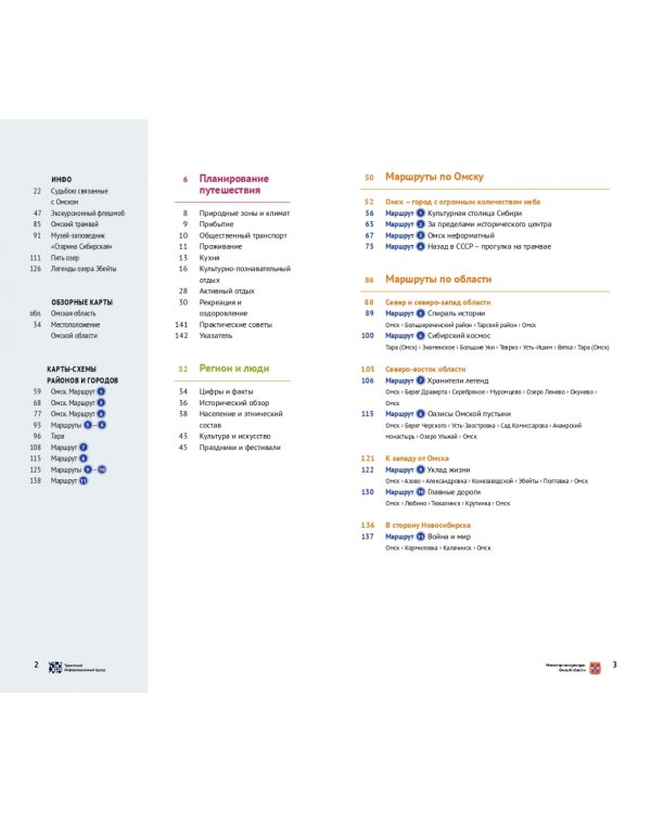 Омская область, с картой